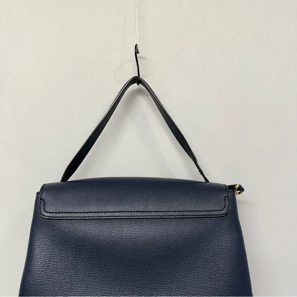 Authentic Burberry Camberley Medium Leather Satchel Navy Blue Hand Bag - Picture 8 of 16